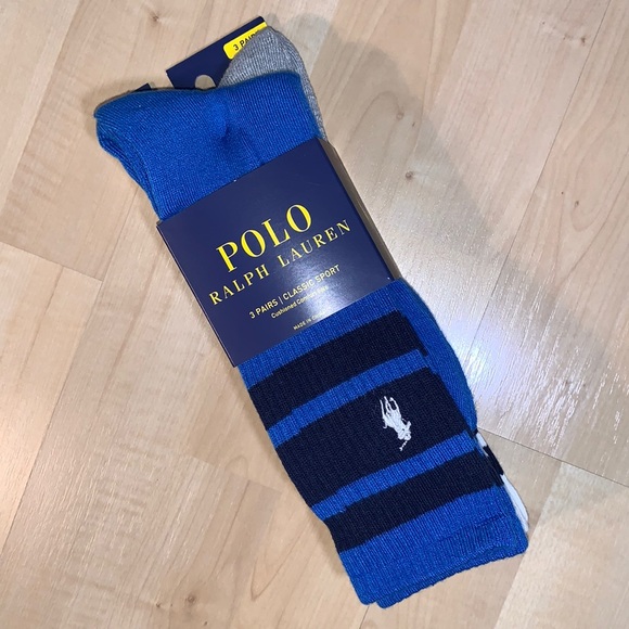 POLO RALPH LAUREN Classic Sport Cushioned 3 Pairs - Picture 1 of 7
